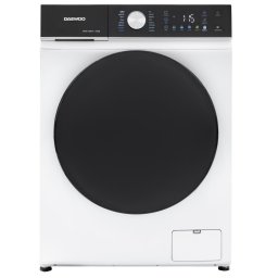 Masina de spalat rufe 8 kg, motor inverter, 1400 rpm, clasa A-30%, 16 programe, butoane touch, panou de control negru cu pictograme colorate, usa dubla neagra (PC Cover), culoare Alb