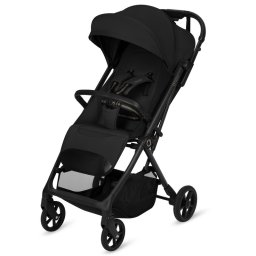 Carucior sport, Lionelo, Tansi, Pliere automata, Ultracompact, Manevrare cu o mana, Roti cu tehnologie GravelTech, Spatar si suport picioare reglabile, 6-48 luni, Sustine 22 kg, Negru