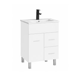 Neo 60 dulap de baie inferior cu chiuvetă alb-alb