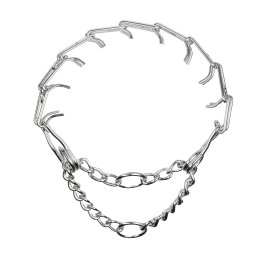 Rimba Bondage Play Metal Pinch Collar Silver