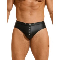 SuperLove Rivet Men Brief 293 Black M
