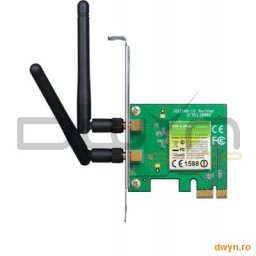 Placa Retea WIreless PCIe 300Mbps 2T2R, 2 antene detasabile