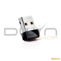 Placa Retea Nano Wireless USB 150Mb/s Lite-N, Realtek chipset, 2.4GHz, buton QSS, dimensiuni: 18.6x1