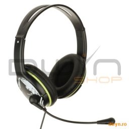Casti Genius 'HS-400A' + microfon, control volum, Green '31710169100'