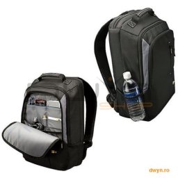 Rucsac laptop 17' Case Logic, buzunar frontal, nylon, black 'VNB-217'
