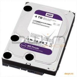 4TB WD PURPLE, SATA 6Gb/s, IntelliPower, 64MB, Surveillance HDD