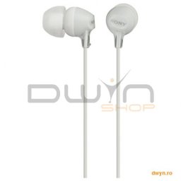 Casti Sony MDR-EX15LP, Frecventa (Hz) 8 - 22.000, elemente intraauriculare comode, din silicon, cu f
