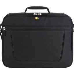 Geanta laptop 17' Case Logic, buzunar frontal, poliester, black 'VNCI217'