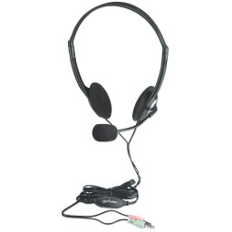 Casti stereo Economy Manhattan 164429, cu microfon