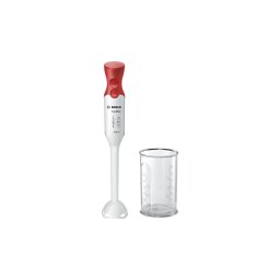 Mixer vertical BOSCH ErgoMixx MSM64010, 0.6l, 450W, 1 treapta viteza, alb-rosu