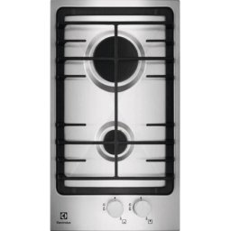 Plita incorporabila Domino Electrolux EGG3322NVX, Gaz, 2 arzatoare, 30 cm, Inox