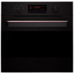 Cuptor incorporabil Hansa Fine Design, display, butoane retractabile, 8 functii, grill, ventilator, 62 L, negru