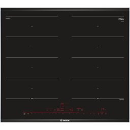 Plita incorporabila Bosch PXX675DC1E, Inductie, 4 zone de gatit, Control Touch, PowerBoost, Negru