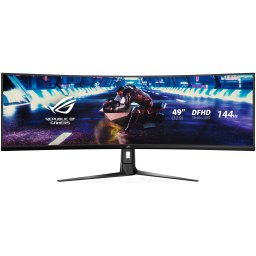 Monitor LED Asus Gaming CURBAT VA Q SAmsUNG 49" SUPER ULTRA-WIDE 32:9, HDR, 144HZ, 1ms, HDMI, DISPLAY PORT, FREESYNC, NEGRU, LC49HG90DM