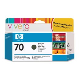 CARTUS MATTE BLACK VIVERA NR.70 C9448A 130ML ORIGINAL HP DESIGNJET Z2100