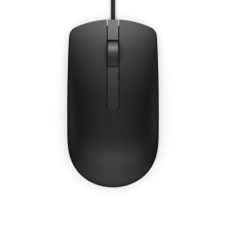 Dell Mouse MS116 3 buttons, wired, 1000 dpi, USB conectivity, Negru