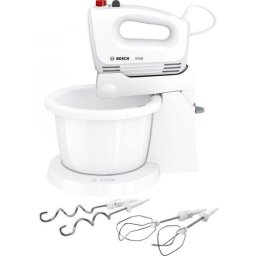 Mixer cu bol BOSCH MFQ2600W, 375W, 4 trepte viteza (Alb)