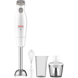 Mixer vertical Tefal HB453138 Easychef 3 in 1, 450 W, 2 viteze, tocator, vas gradat, tel, Alb