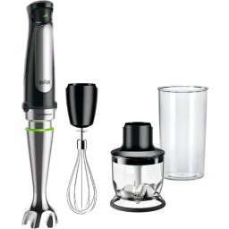 Mixer vertical BRAUN Multiquick MQ7025X, 0.6l, 1000W, viteza variabila, argintiu-negru