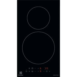 Plita incorporabila Electrolux LIT30230C, Inductie, 2 zone de gatit, Power boost, Control touch, 29 cm, Negru