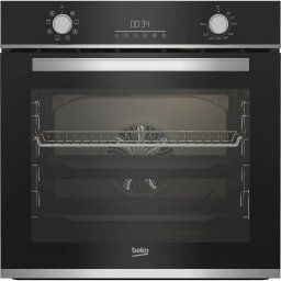 Cuptor incorporabil Beko BBIM13300XM, Electric, 72 l, Autocuratare catalitica, Display touch control, SteamShine Cleaning, Grill, 3D Cooking, Clasa A, Sticla neagra