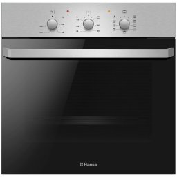 Cuptor electric incorporabil Hansa BOEI681621, clasa A, 62 litri, 8 functii, grill, ventilator, timer, decongelare, incalzire rapida, SteamCleaning, retete pe usa, 2900 W, argintiu