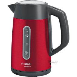 Fierbator Bosch Designline TWK4P434, 2400W, capacitate 1,7l, filtru anticalcar, rosu