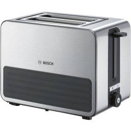 Prajitor paine Bosch TAT7S25 compact Graphite, functie dezghetare, sertar firimituri, gratar inegrat pentru chifle