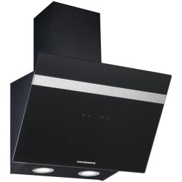 Hota incorporabila decorativa Heinner HDCH-6060RGBK, Control touch, Afisaj LED, 1 Motor, Putere de absorbtie 566 m3/H, Lumina LED, 60 cm, Sticla neagra