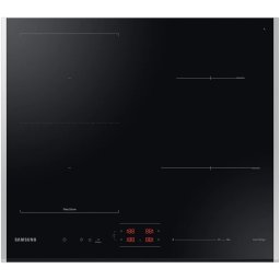 Plita incorporabila Samsung NZ64B5046JK, inductie, cu zona flexibila si conectivitate Wi-Fi, 7400W, negru