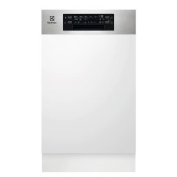 Masina de spalat vase semi-incorporabila Electrolux EEM43300IX, 10 seturi, 8 programe, Clasa D, Motor Inverter, AirDry, SatelliteClean, MaxiFlex, QuickLift, 45 cm