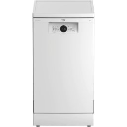 Masina de spalat vase Beko BDFS26020WQ 10 seturi, 6 programe, Motor ProSmart Inverter, AquaIntense®, Hygiene Intense, Fast+™, Program Mini 30 minute, Clasa E , 45 cm, Alb