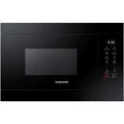 Cuptor cu microunde incorporabil Samsung MG22M8254AK/E2, 22 l, 850 W, Dezghetare rapida, Pastrare la cald, Gril, Afisaj LED, Mod Eco, Interior ceramic, Blocare de siguranta pentru copii, Negru