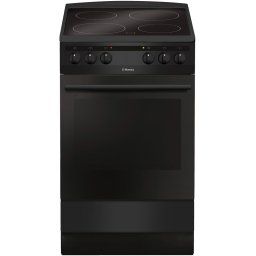 Aragaz Hansa FCCM58088, Plita vitroceramica, 4 zone de gatit, Electric, Grill, Indicator caldura reziduala, Clasa A, 50 cm, Negru