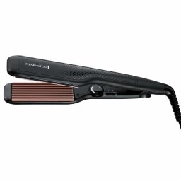 Placa de creponat parul Remington Ceramic Crimp S3580, Placi ceramice cu turmalina, 150-220 C, Negru
