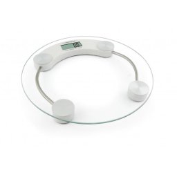 Esperanza EBS007W Cantar de baie din sticla temperata Jukari, 180 KG, Transparent-Alb