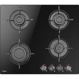 Plita Incorporabila Amica PGCD6100BoB, Gaz, 4 zone de gatit, 59 cm, Negru