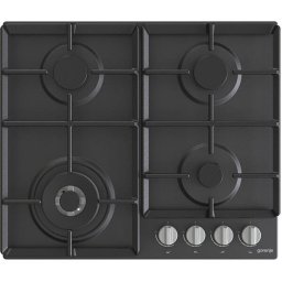 Plita incorporabila GORENJE GW641EXB, Gaz, 4 arzatoare, Wok, Negru