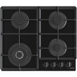Plita incorporabila Gorenje GTW641EB, Gaz, 4 arzatoare, Wok, Negru