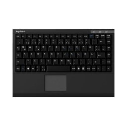 Mini tastatura IcyBox KeySonic, smart touchpad, USB 2.0, Neagra