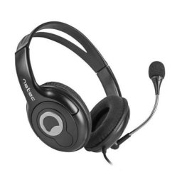 Casti Stereo Natec Bear 2, Microfon, Negru