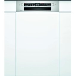 Masina de spalat vase semi-incorporabila Bosch SPI4HMS61E, 10 seturi, 6 programe, Clasa E, Home Connect, 45 cm, Alb