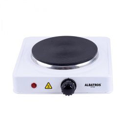 Plita electrica Albatros AP16W, 1 arzator, 1500 W, Alb