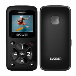 Telefon mobil pentru seniori, Evolveo Easyphone ID, Negru