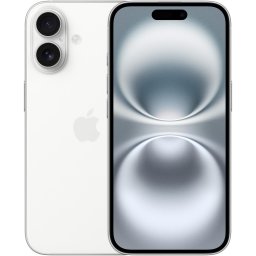 Telefon mobil Apple iPhone 16, 128GB, 5G, Alb