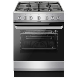 Aragaz Hansa FCMX681009, Gaz, 4 arzatoare, Aprindere electrica, Grill, 60 cm, Inox