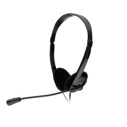 Casca cu microfon Spacer SPK-223, Stereo, 3.5 mm, Negru