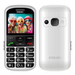 Evolveo EasyPhone XS, telefon mobil pentru seniori, 2G, Alb