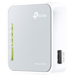 Router wireless N300 TP-Link TL-MR3020, 3G/4G, Portabil, Alb-Gri
