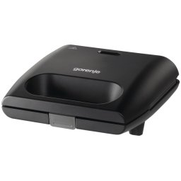 Sandwich maker, Gorenje SM701GCB, 700 W, negru, placi tip grill antiaderente